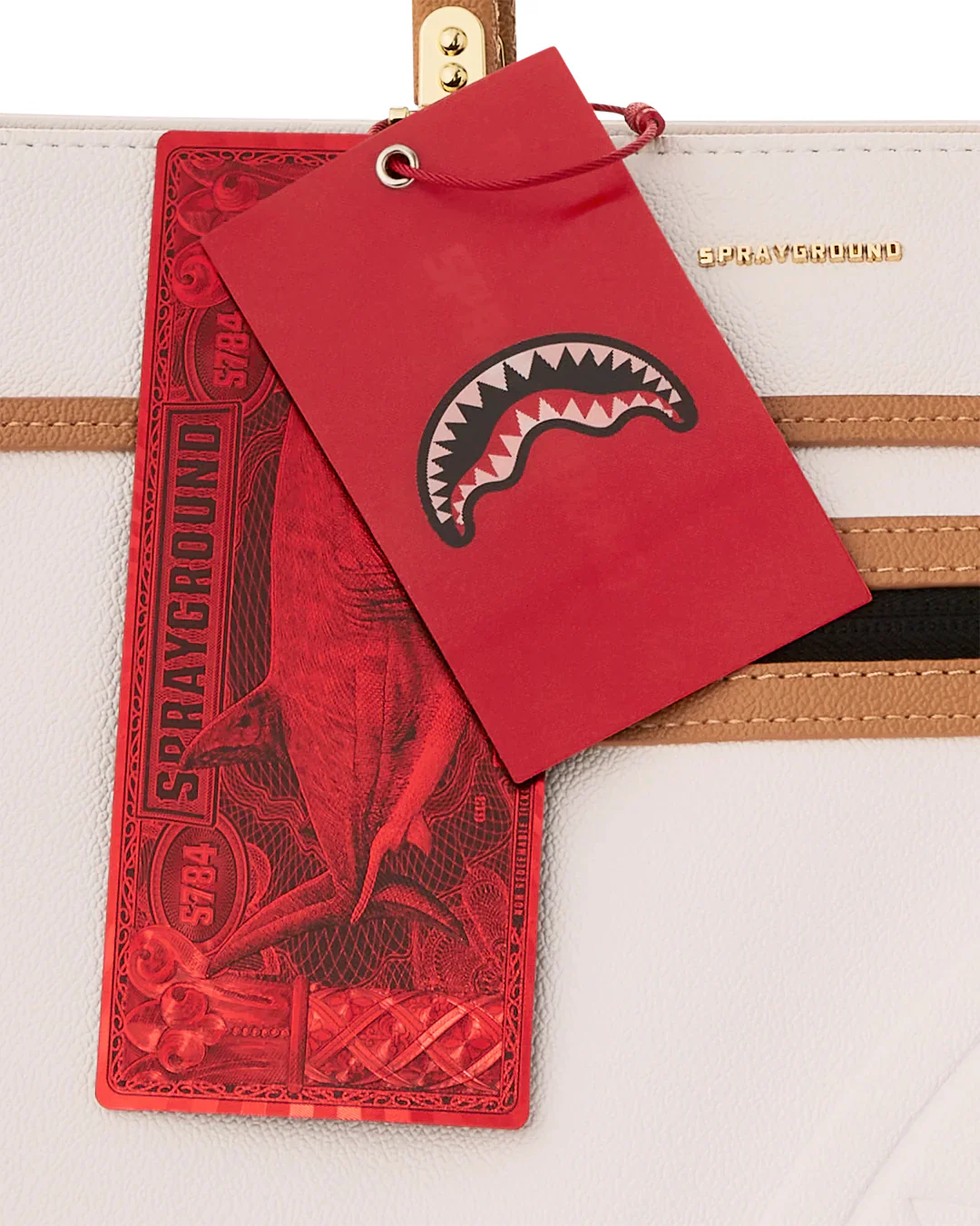 Core Embossed Ivory Tortuga Tote - Image 11