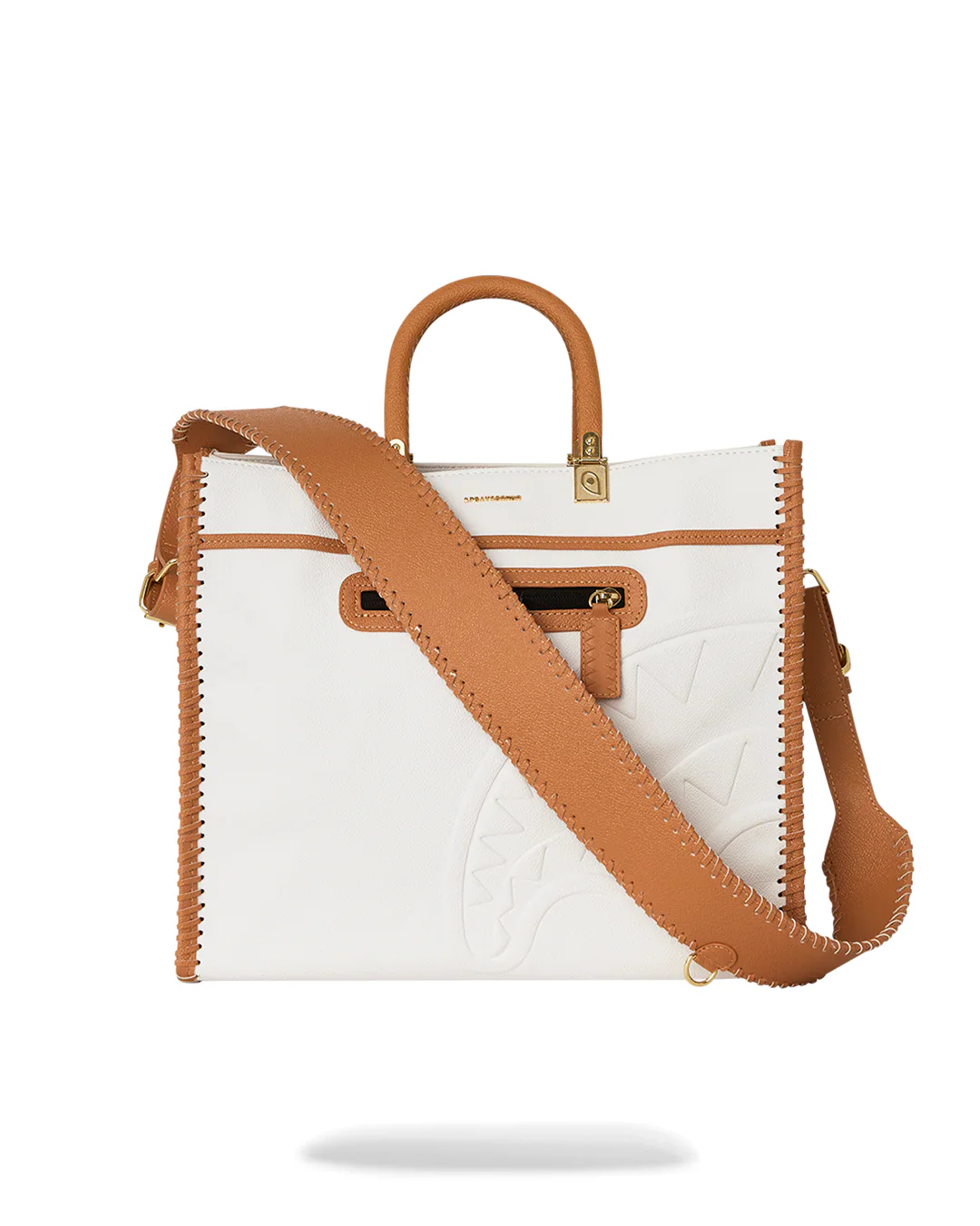 Core Embossed Ivory Tortuga Tote - Image 3
