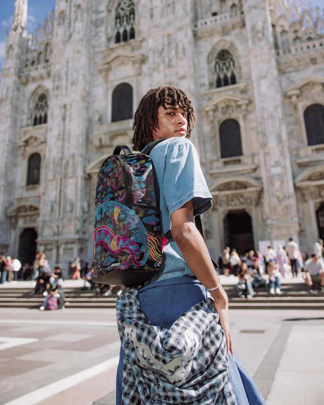 Embroidered Dragons Backpack - Image 6