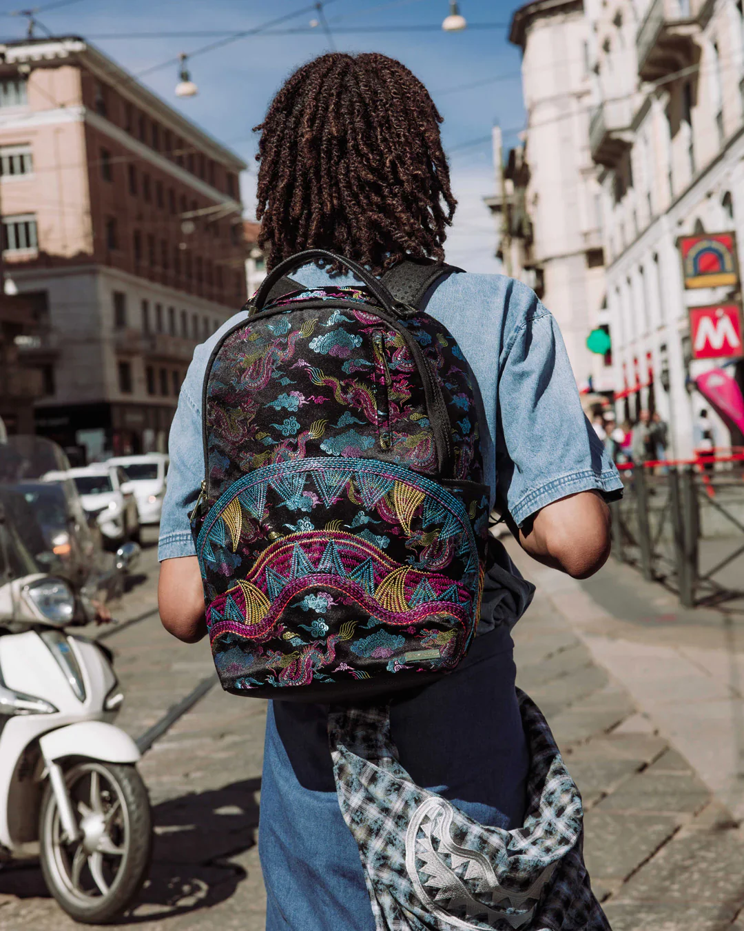 Embroidered Dragons Backpack - Image 8