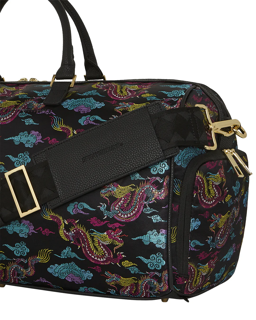 Embroidered Dragons Duffle - Image 10