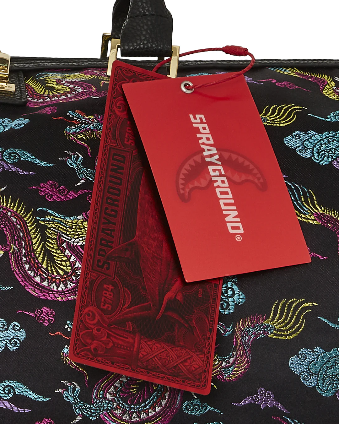 Embroidered Dragons Duffle - Image 12