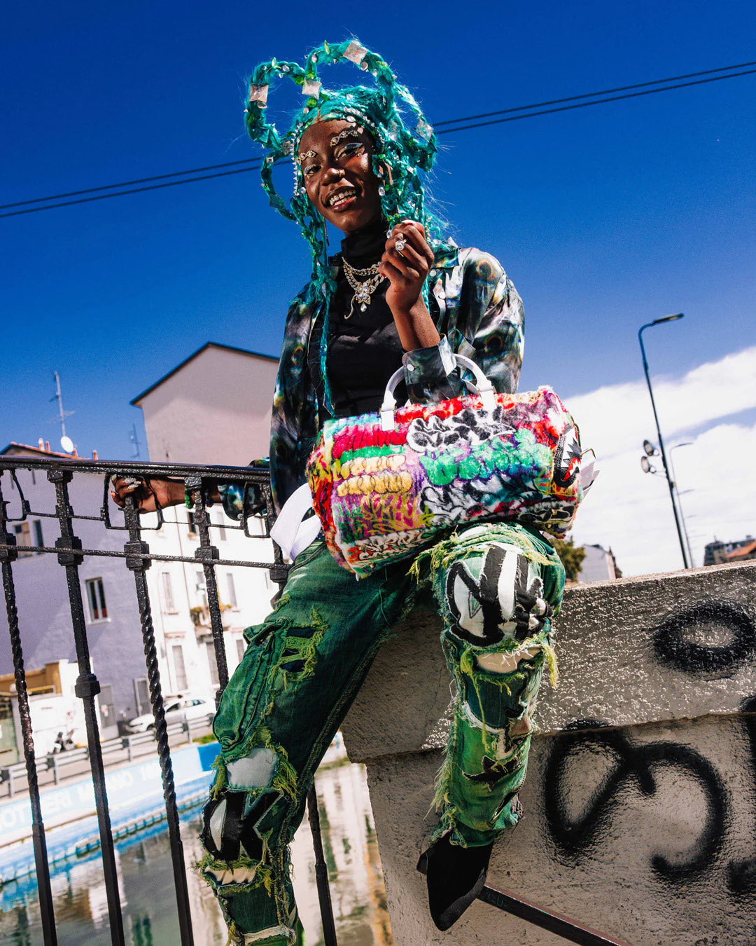 Fur Graff Mini Duffle - Image 2