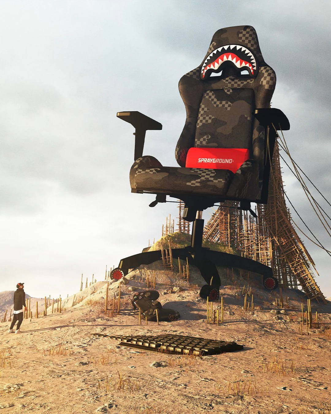 Sprayground Gaming chairs 3AM CHAIR Black - Image 9