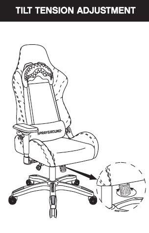 Sprayground Gaming chairs CHECKERED MONEY CHAIR Black - Image 11