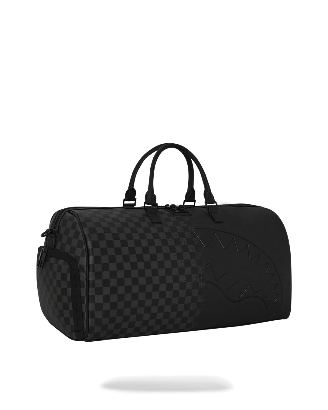 Half Spritz Black/grey Check Duffle - Image 2