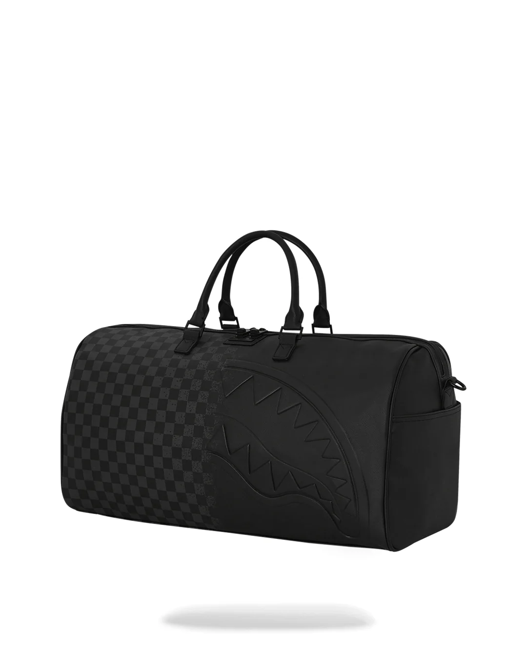 Half Spritz Black/grey Check Duffle - Image 3