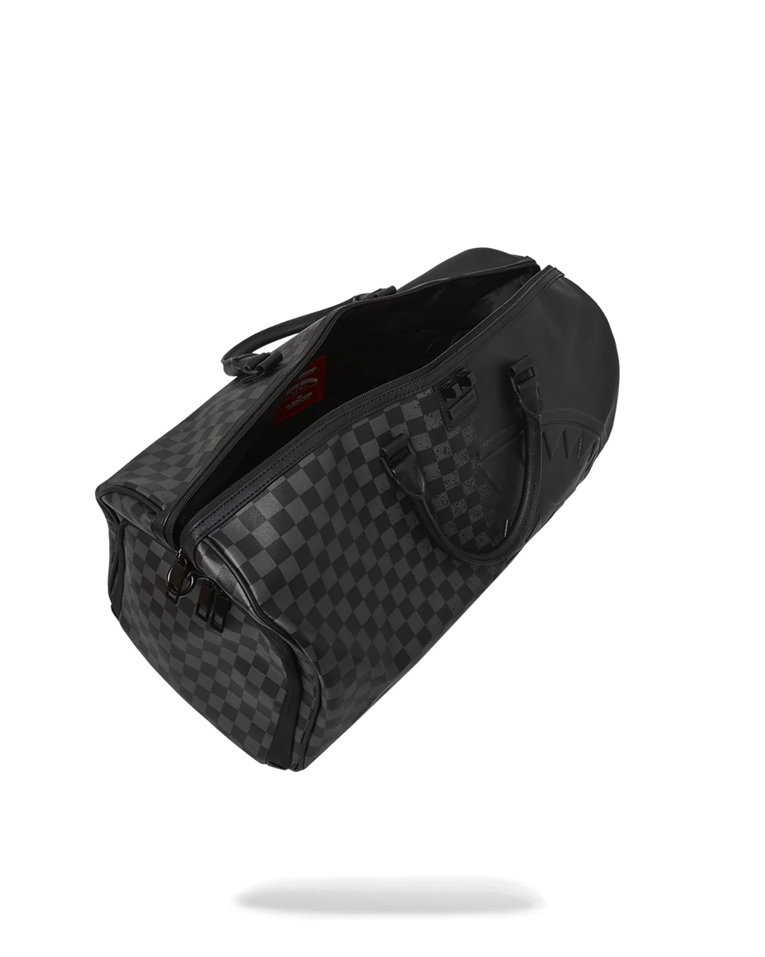 Half Spritz Black/grey Check Duffle - Image 8