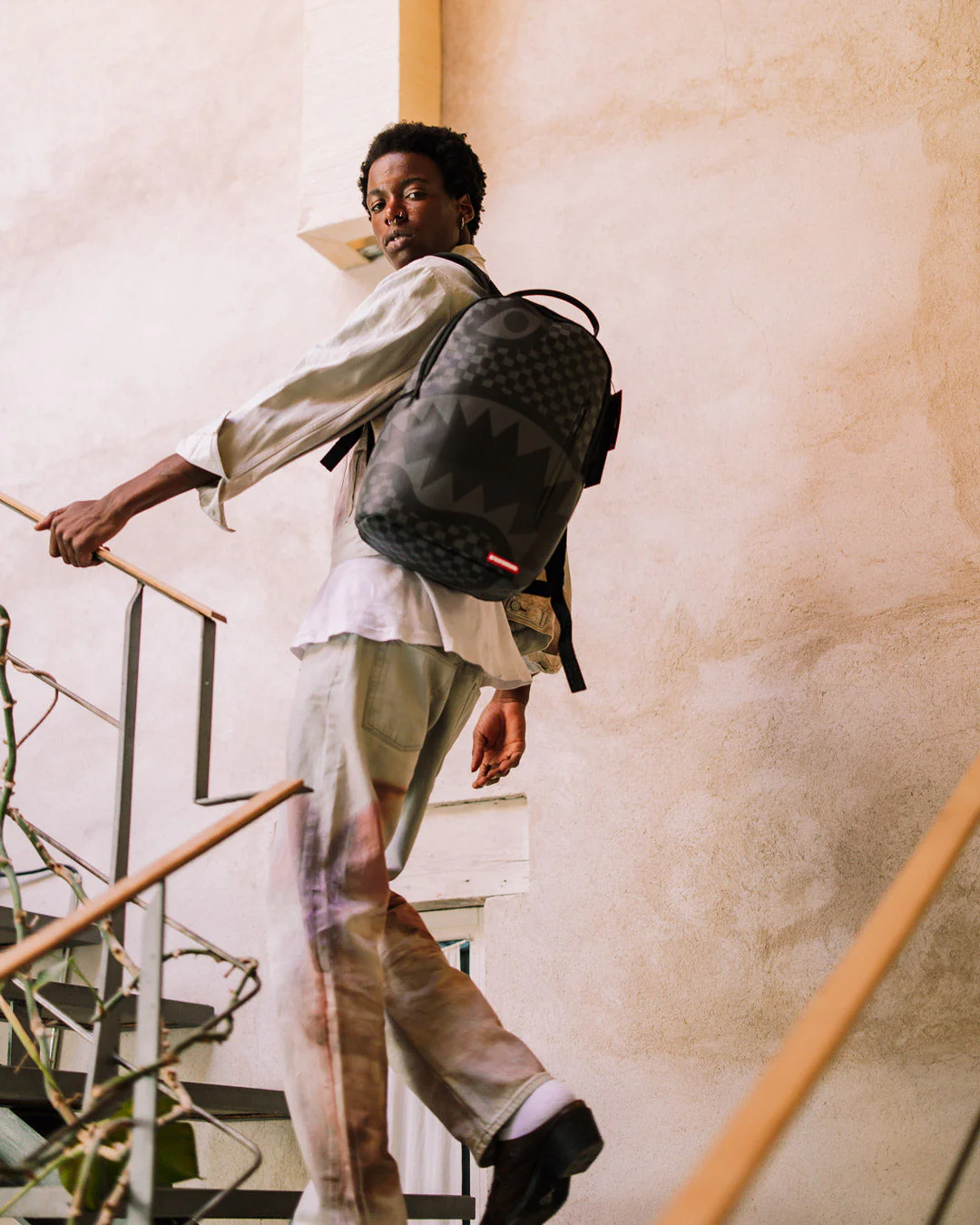 Hangover Drip Check Backpack - Image 6