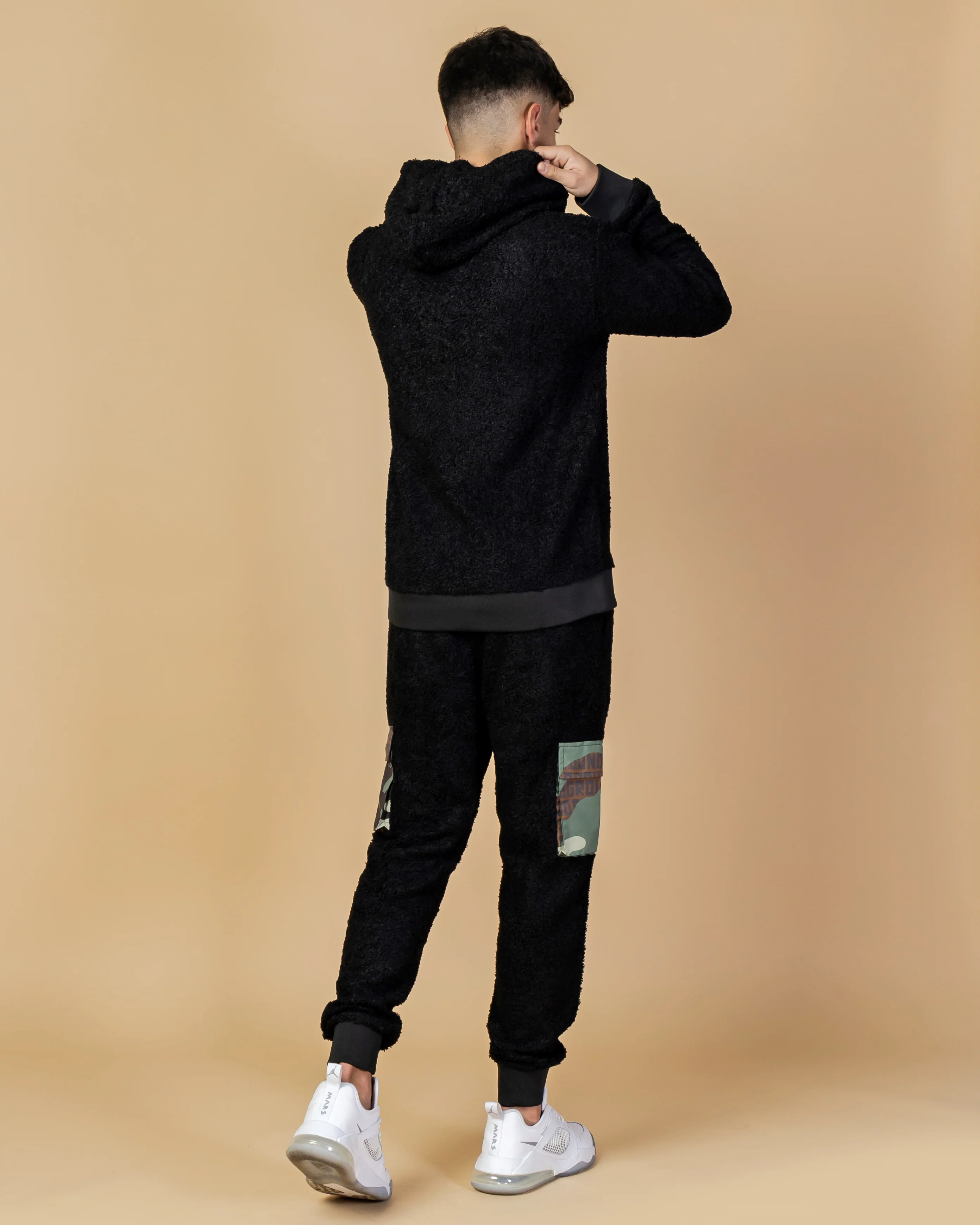 Teddy Pocket Pants Black - Image 6