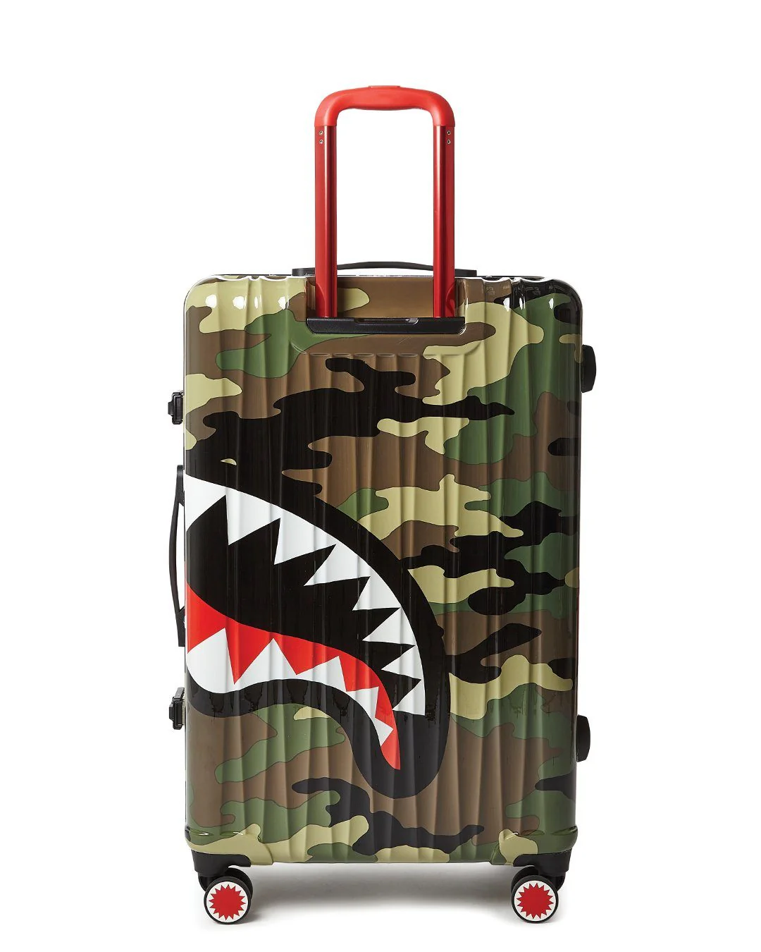 Camo Shark Mouth Large Luggage - Image 3