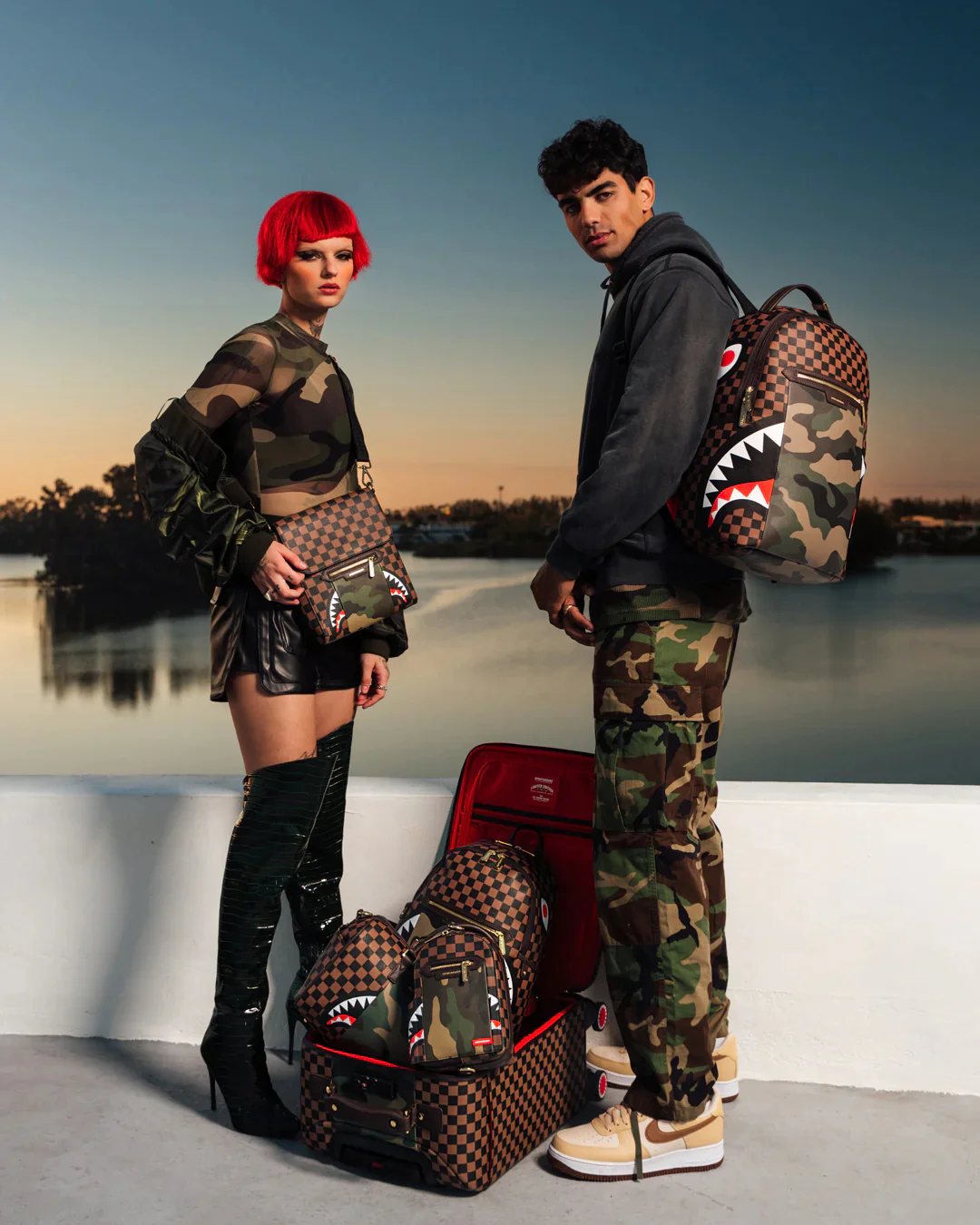 Sip Camo Accent Soft Carryon Luggage - Image 5