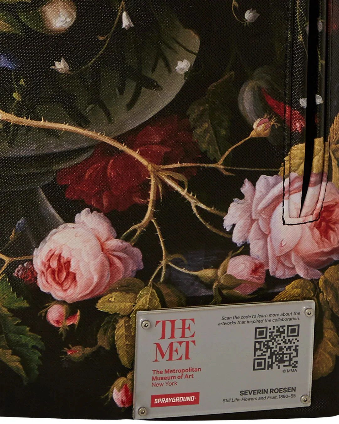 Met Flowers And Fruit Backpack - Image 6