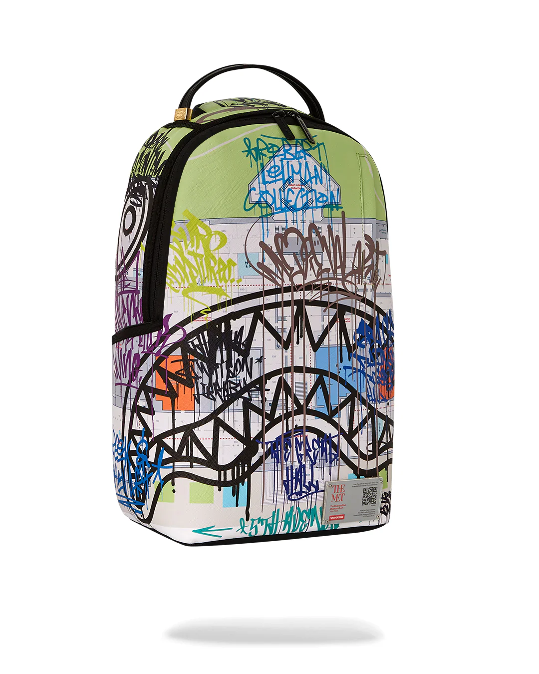 Met Graffiti Map Shark Backpack - Image 3