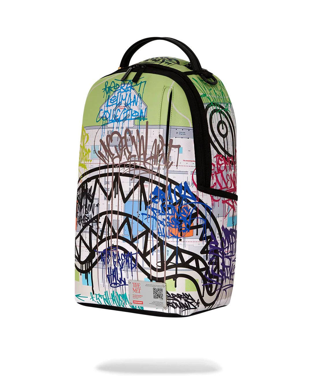 Met Graffiti Map Shark Backpack - Image 5