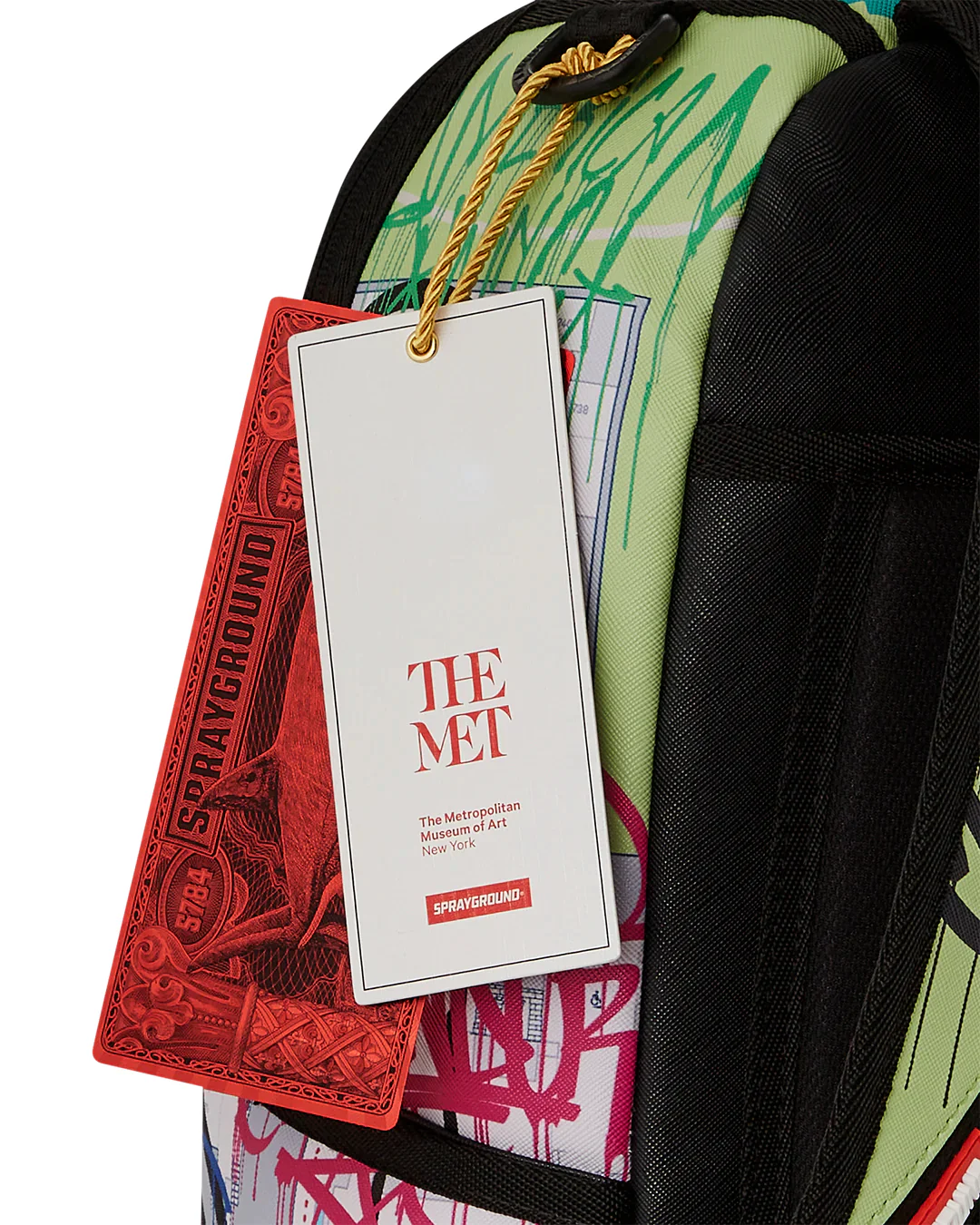 Met Graffiti Map Shark Backpack - Image 8