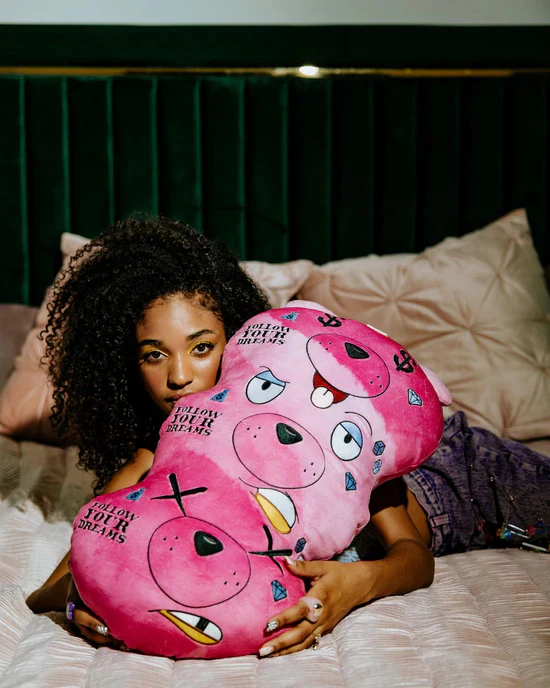 Triple Bear Pink Pillow - Image 4