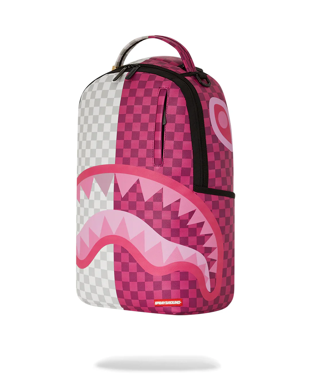 Pink&cream Check Backpack - Image 7