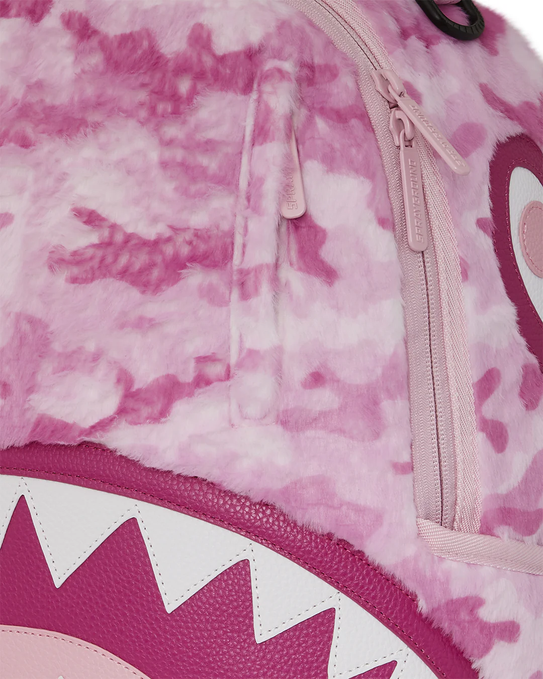 Pink Fur Camo Backpack - Image 6