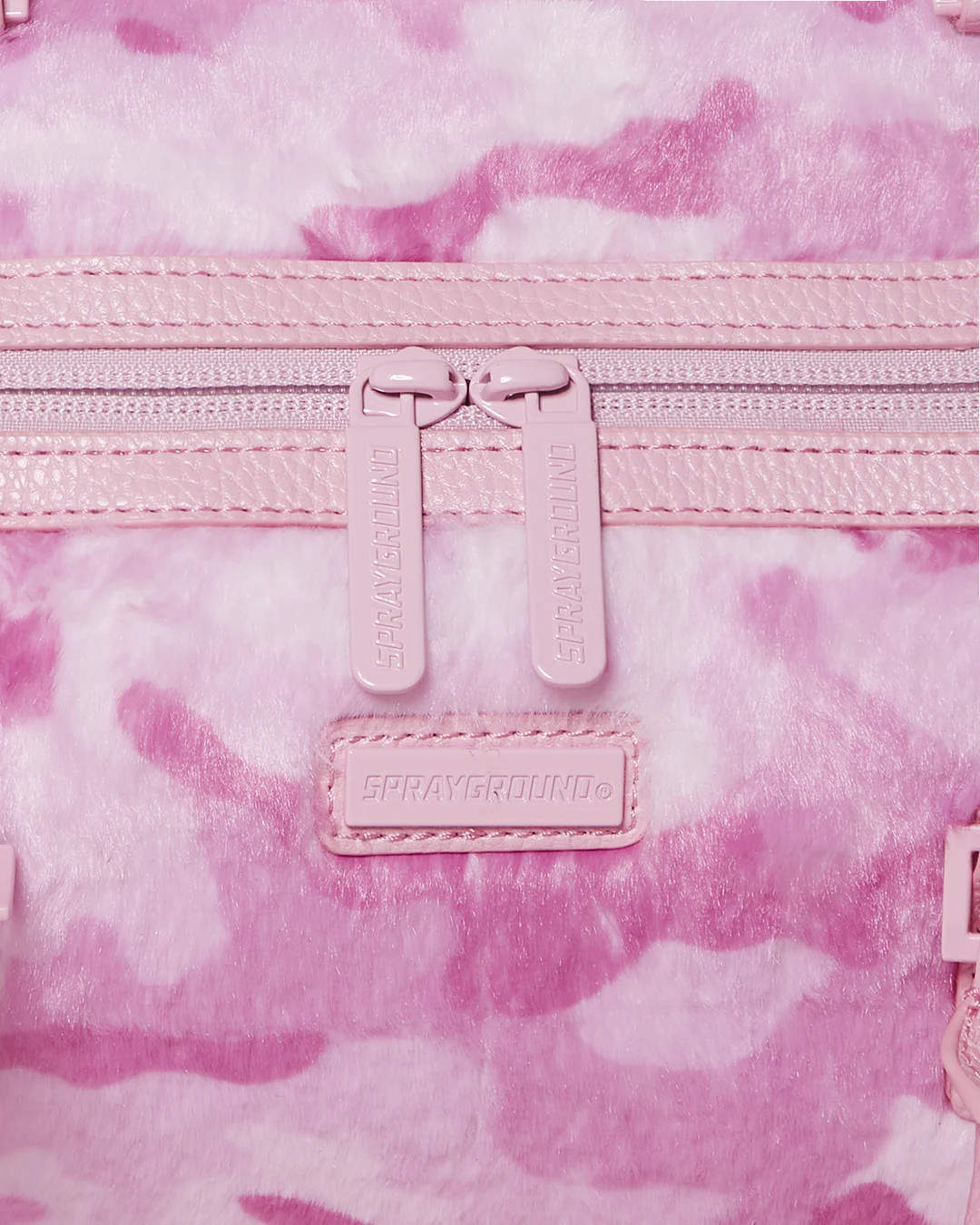 Pink Fur Camo Duffle - Image 6