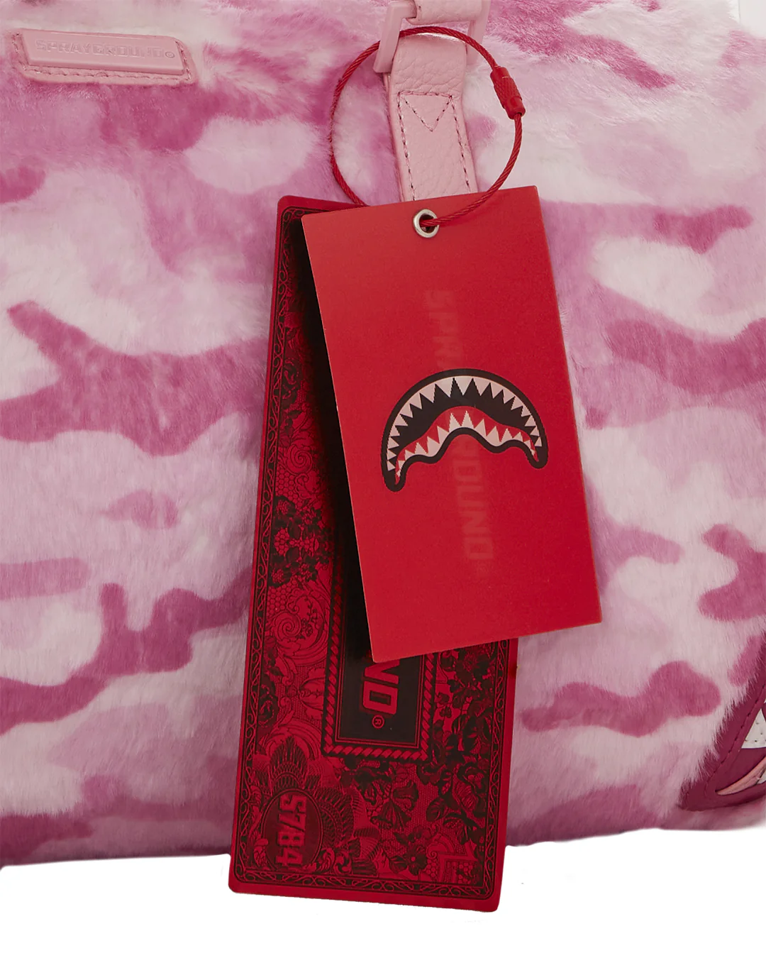 Pink Fur Camo Duffle - Image 8