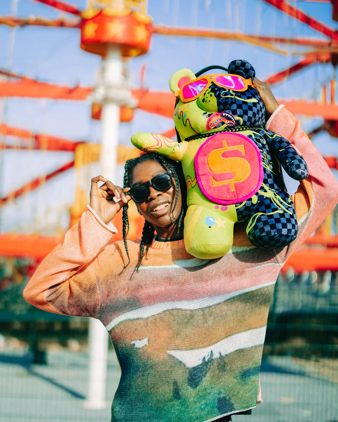Slime Dime Bear On Bag Backpack - Image 6