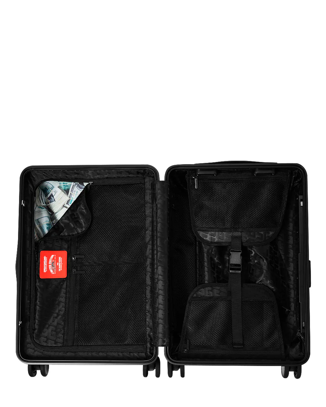 Split Up Camo Tear Carryon Hard Luggage - Image 12