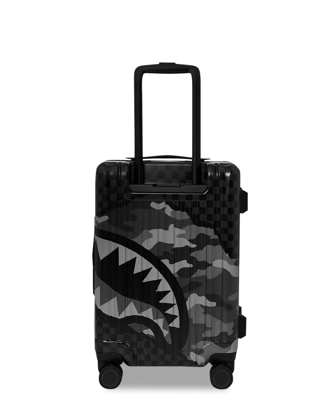 Split Up Camo Tear Carryon Hard Luggage - Image 4