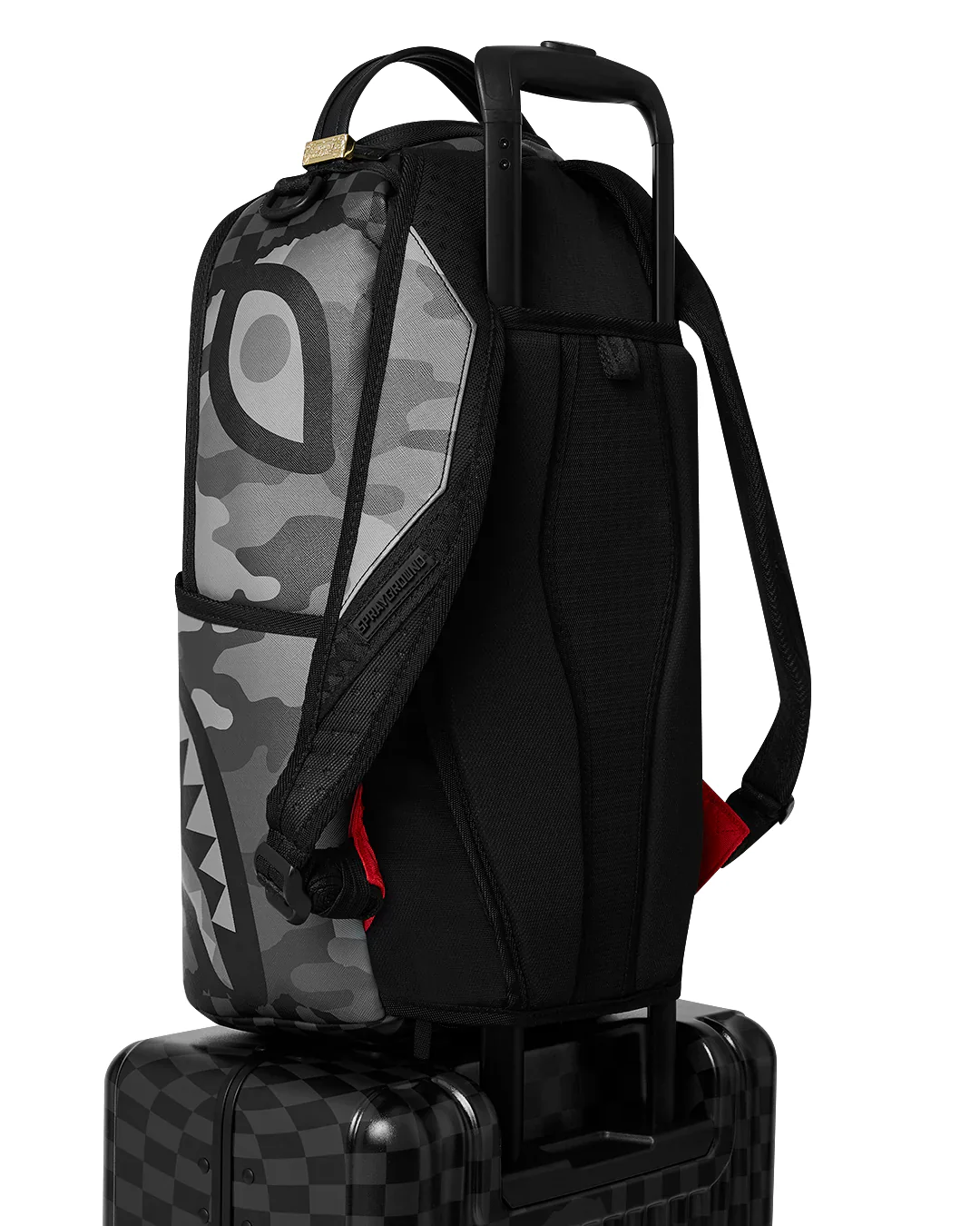 Split Up Camo Tear Carryon Hard Luggage - Image 9