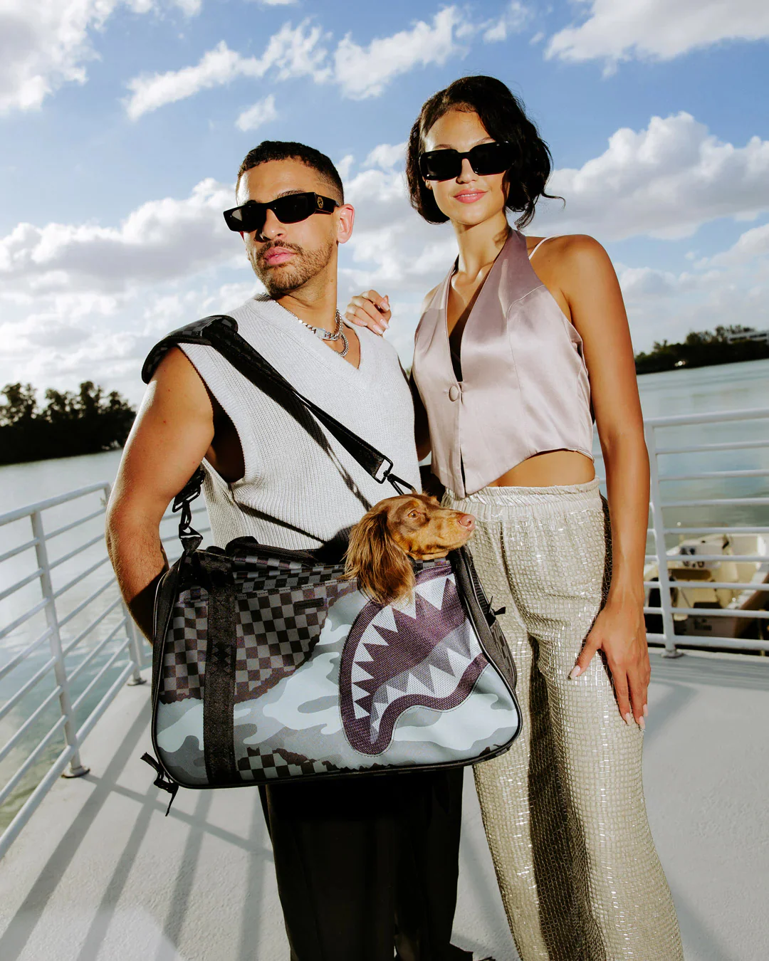 Split Up Camo Tear Large Pet Carrier - Image 2