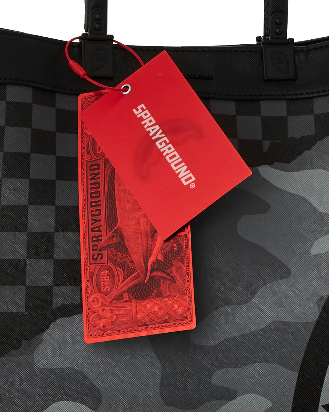 Split Up Camo Tear Tortuga Tote - Image 11