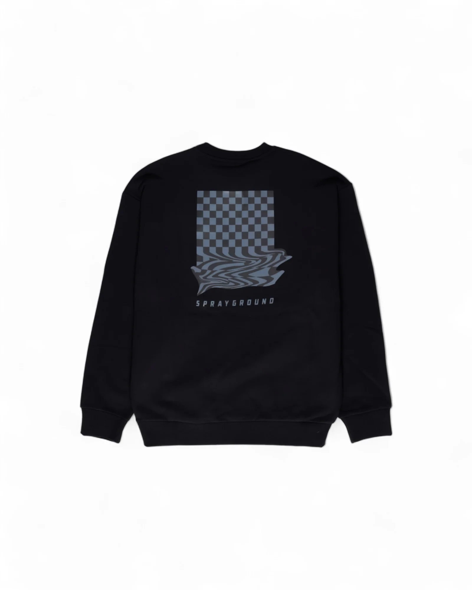 Loose Check Crew Blk - Image 2
