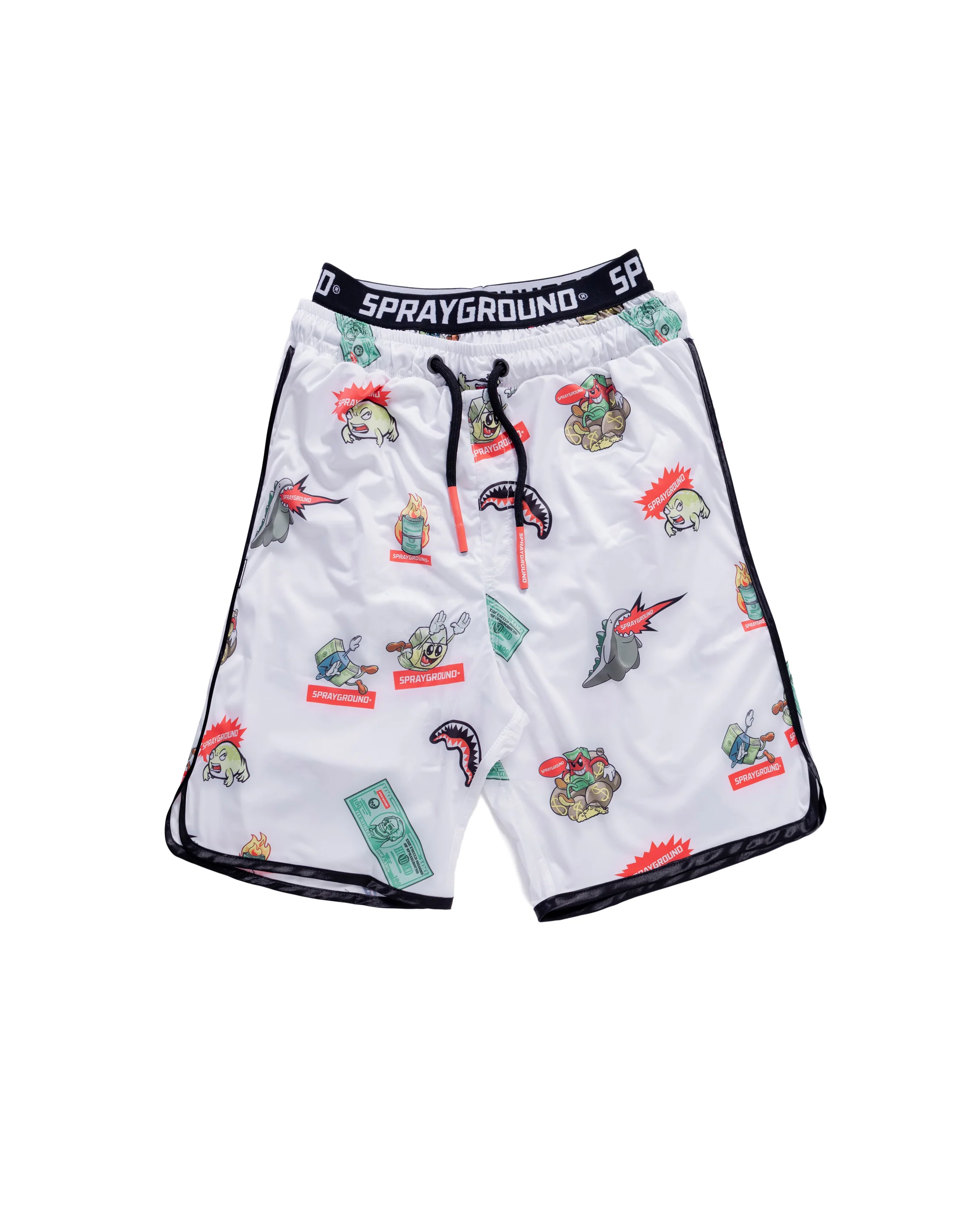 Patch All-in White Swim Shorts