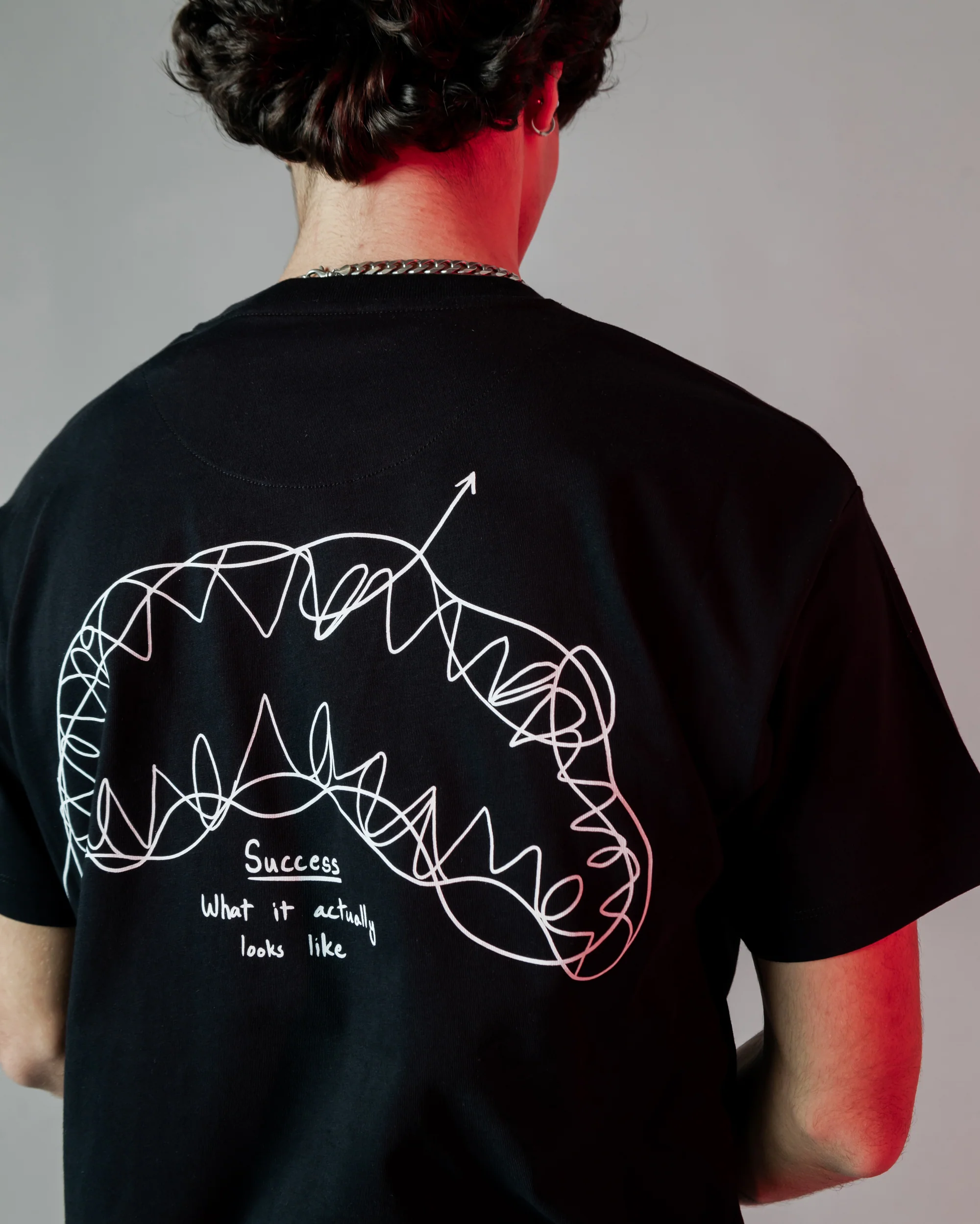 Success Line Tshirt Blk - Image 5