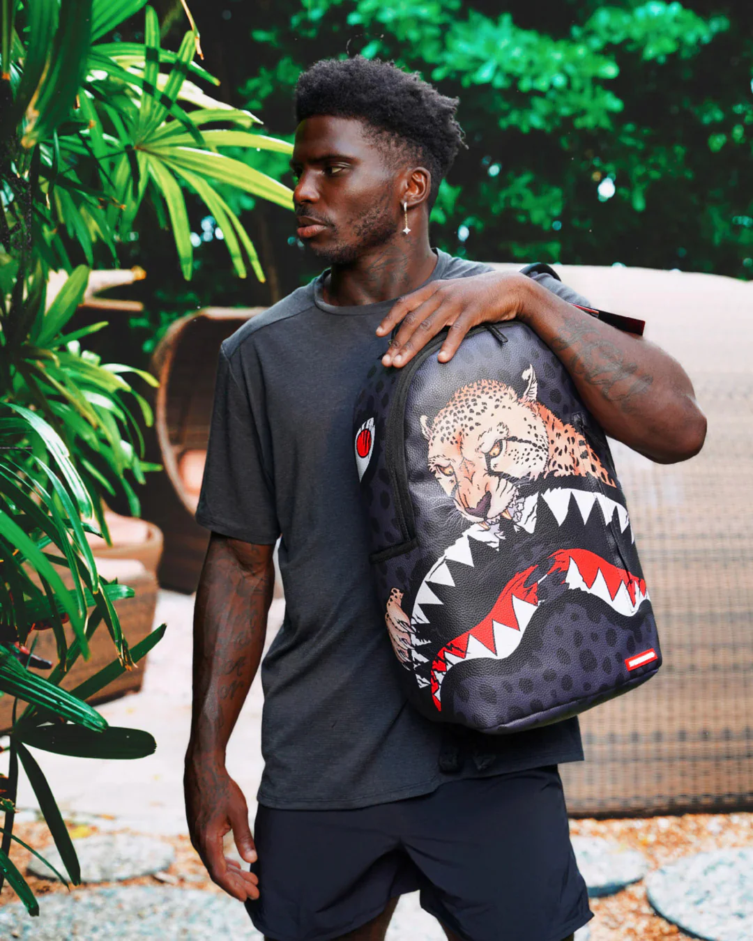 Tyreek Hill Cheetah Feasting Shark Backpack - Image 2