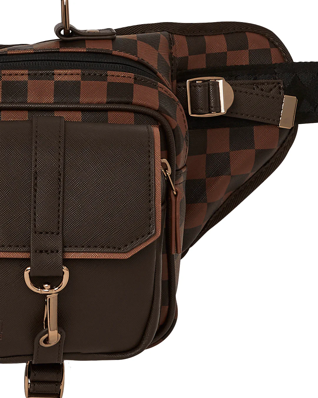 Brown Checkered Special Ops Crossbody - Image 6