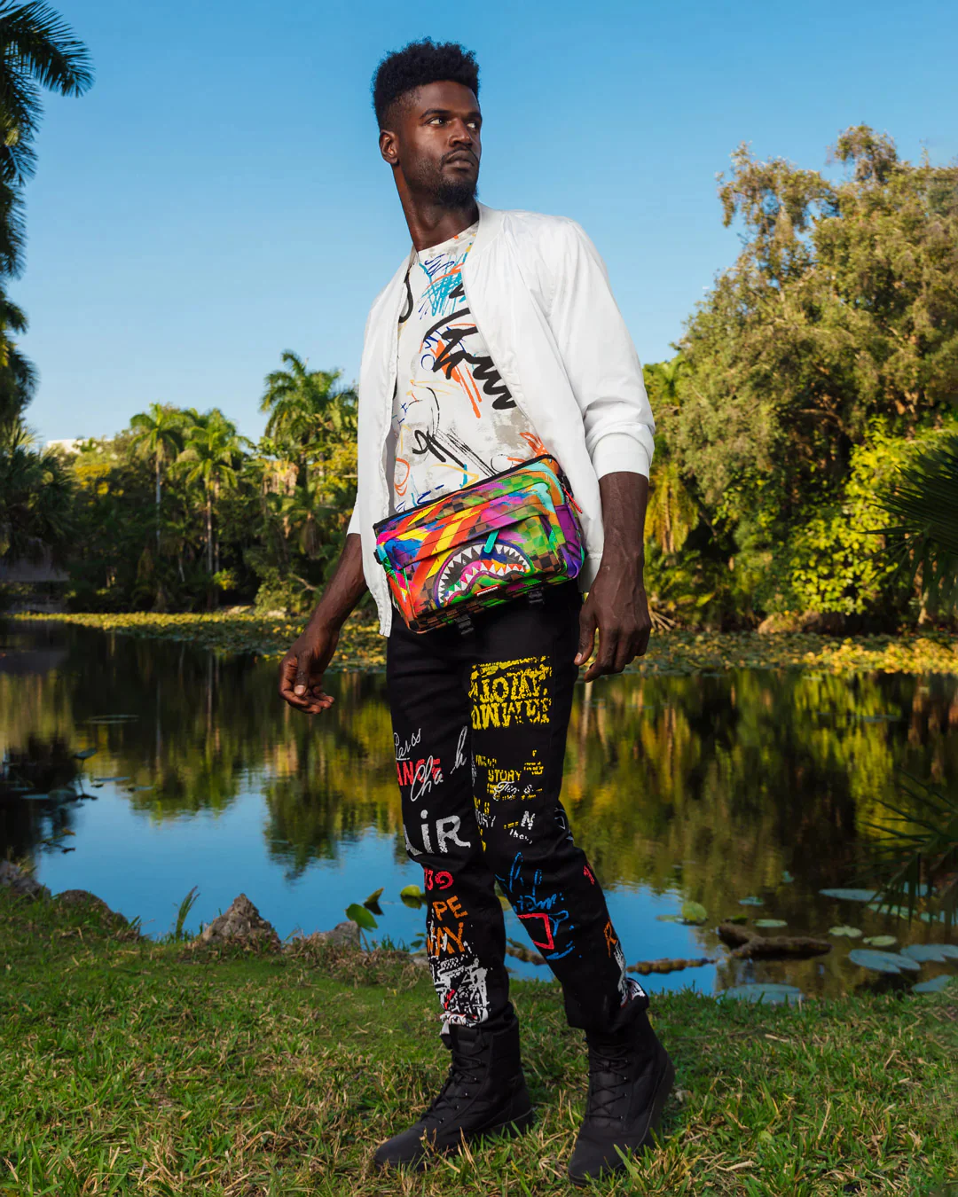 Sharks In Paint Cargo Crossbody - Image 6
