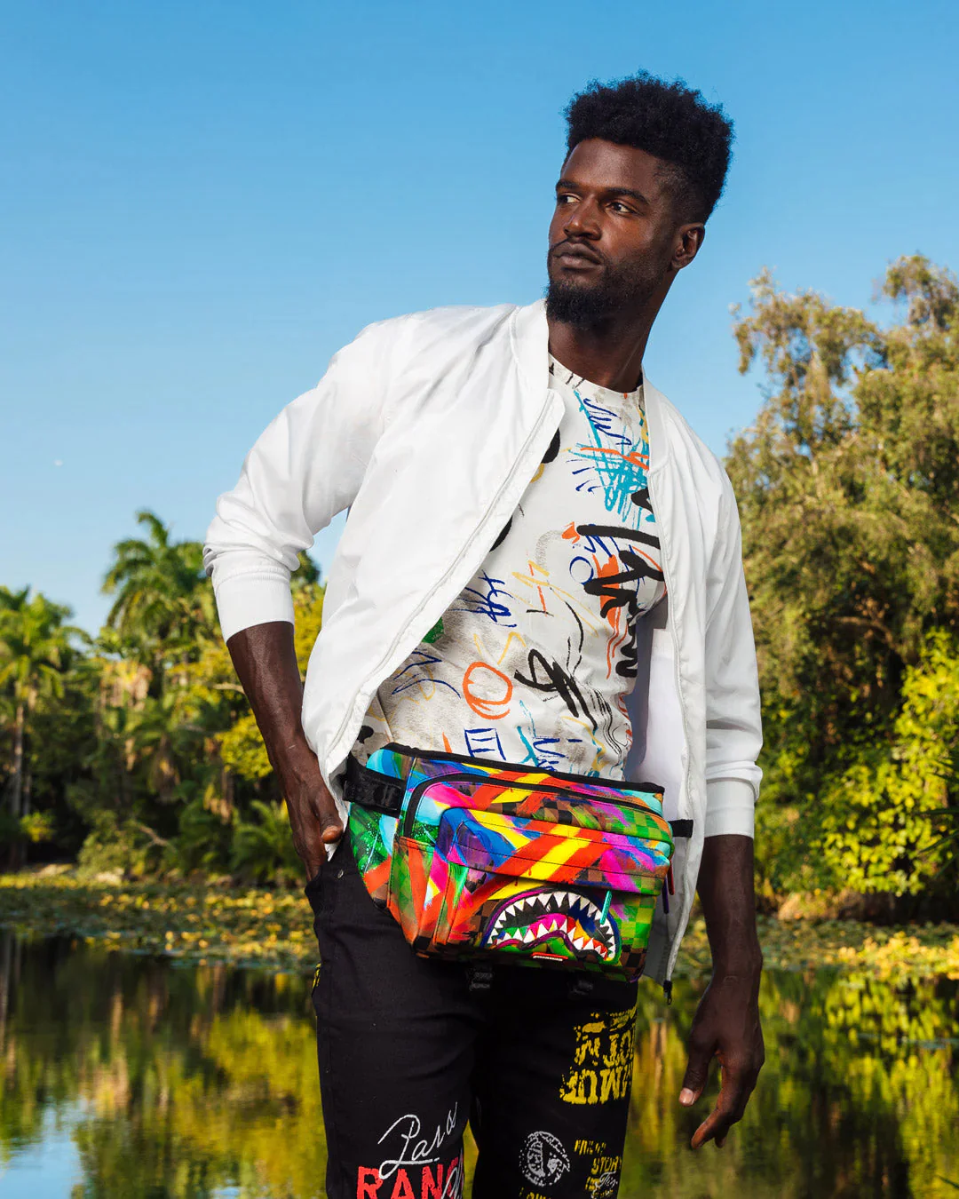 Sharks In Paint Cargo Crossbody - Image 8