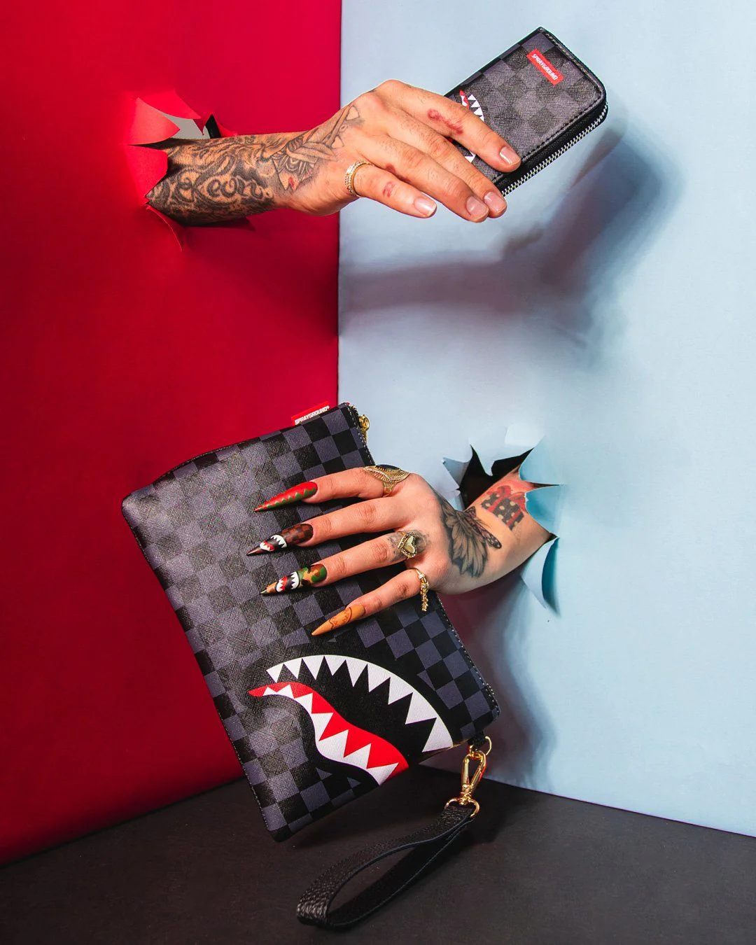 Sprayground Wallet SPUCCI SPLIT WALLET Black - Image 8