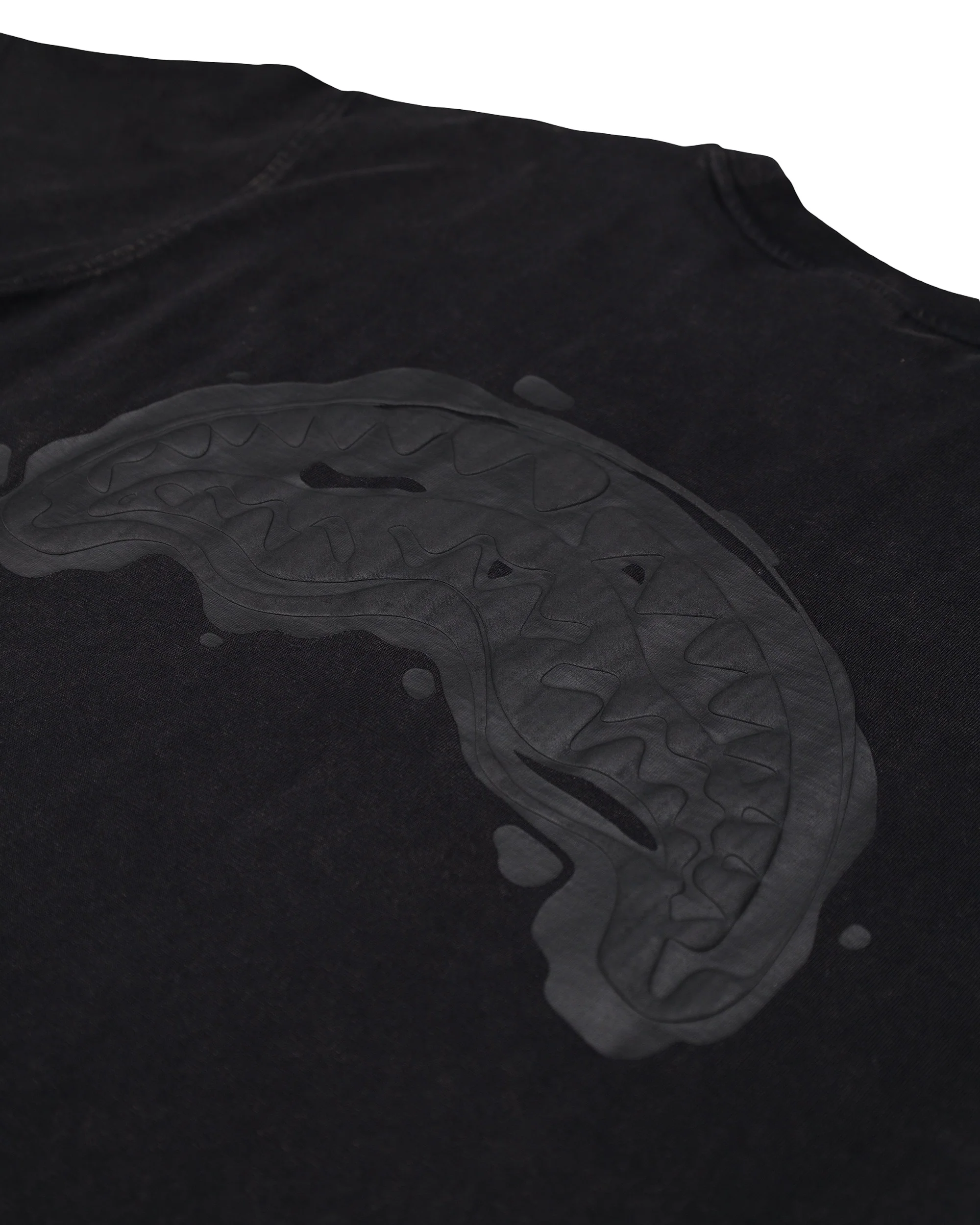 STONE WASHED MELTED SHARK NEW REG T-SHIRT BLK - Image 12