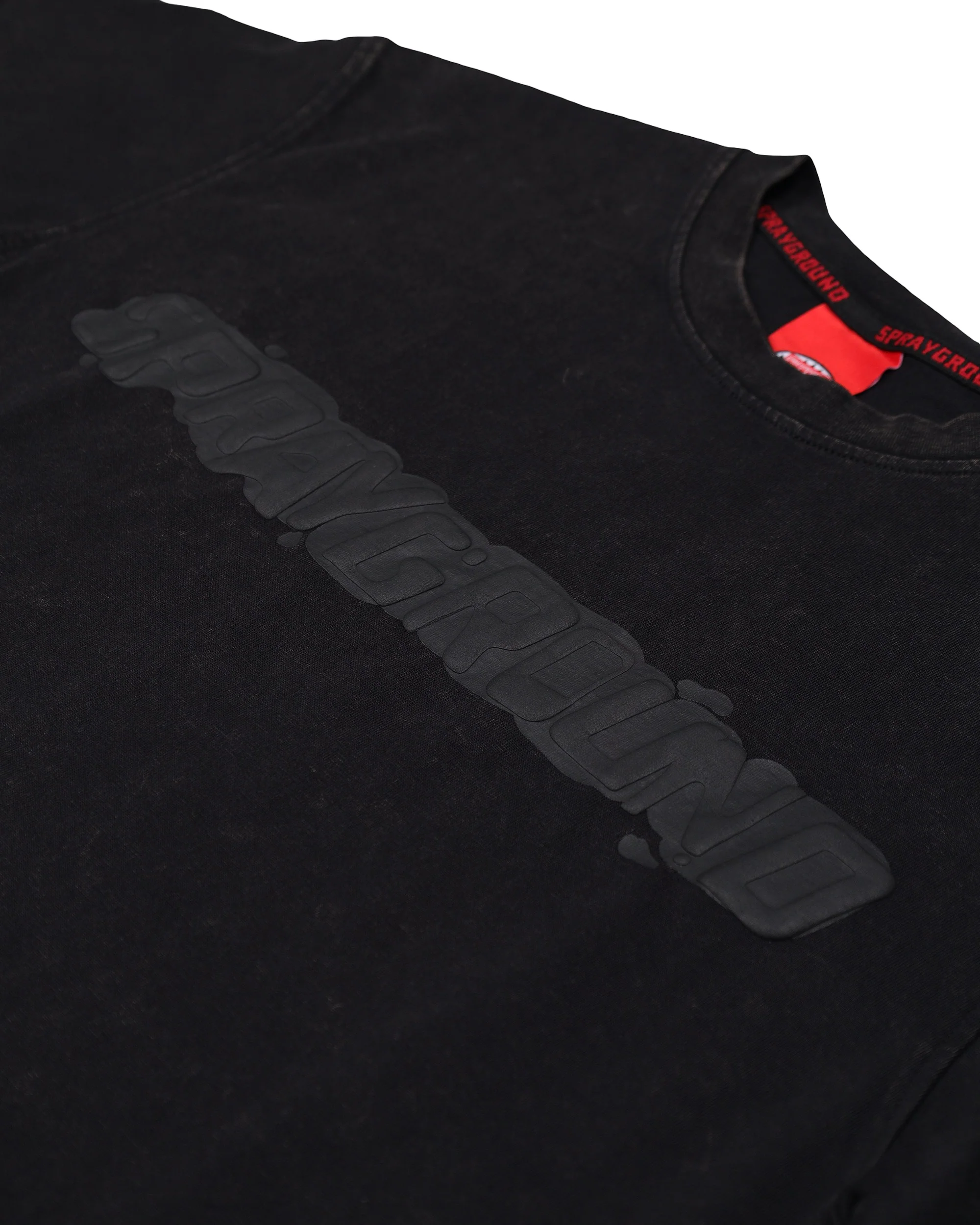 STONE WASHED MELTED SHARK NEW REG T-SHIRT BLK - Image 9
