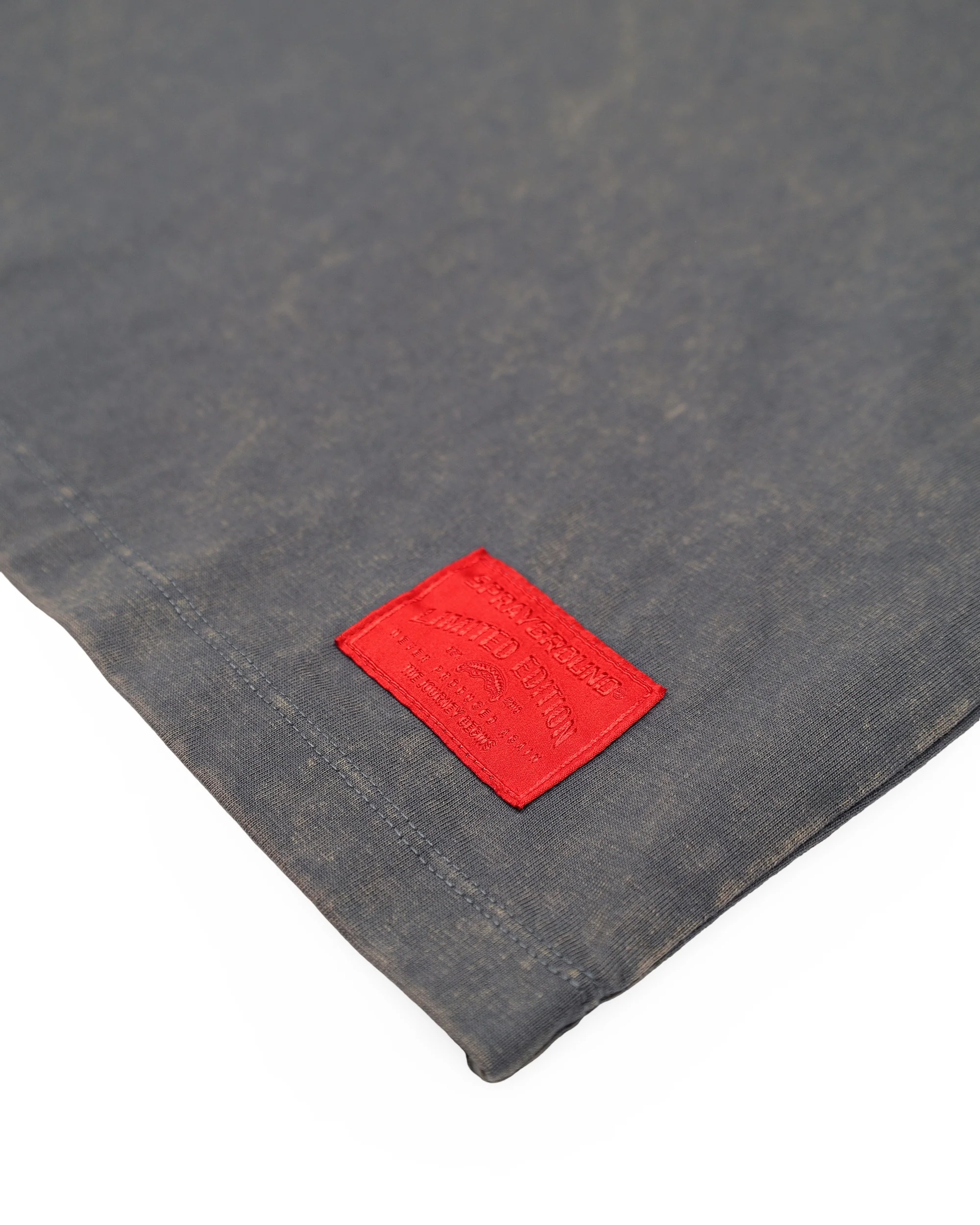 STONE WASHED MELTED SHARK REG T-SHIRT GREY - Image 5