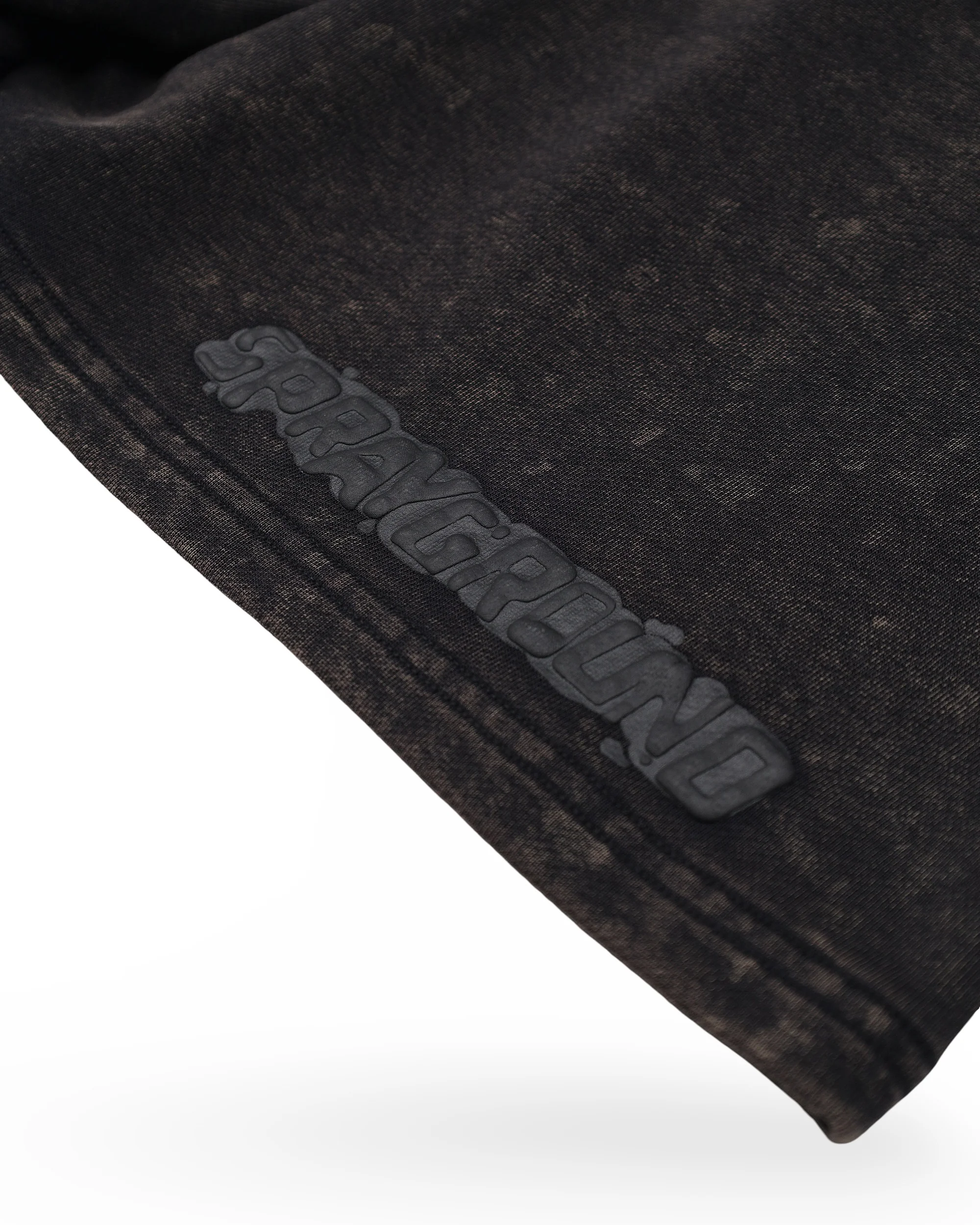 STONE WASHED MELTED SHARK SHORTS BLK - Image 10