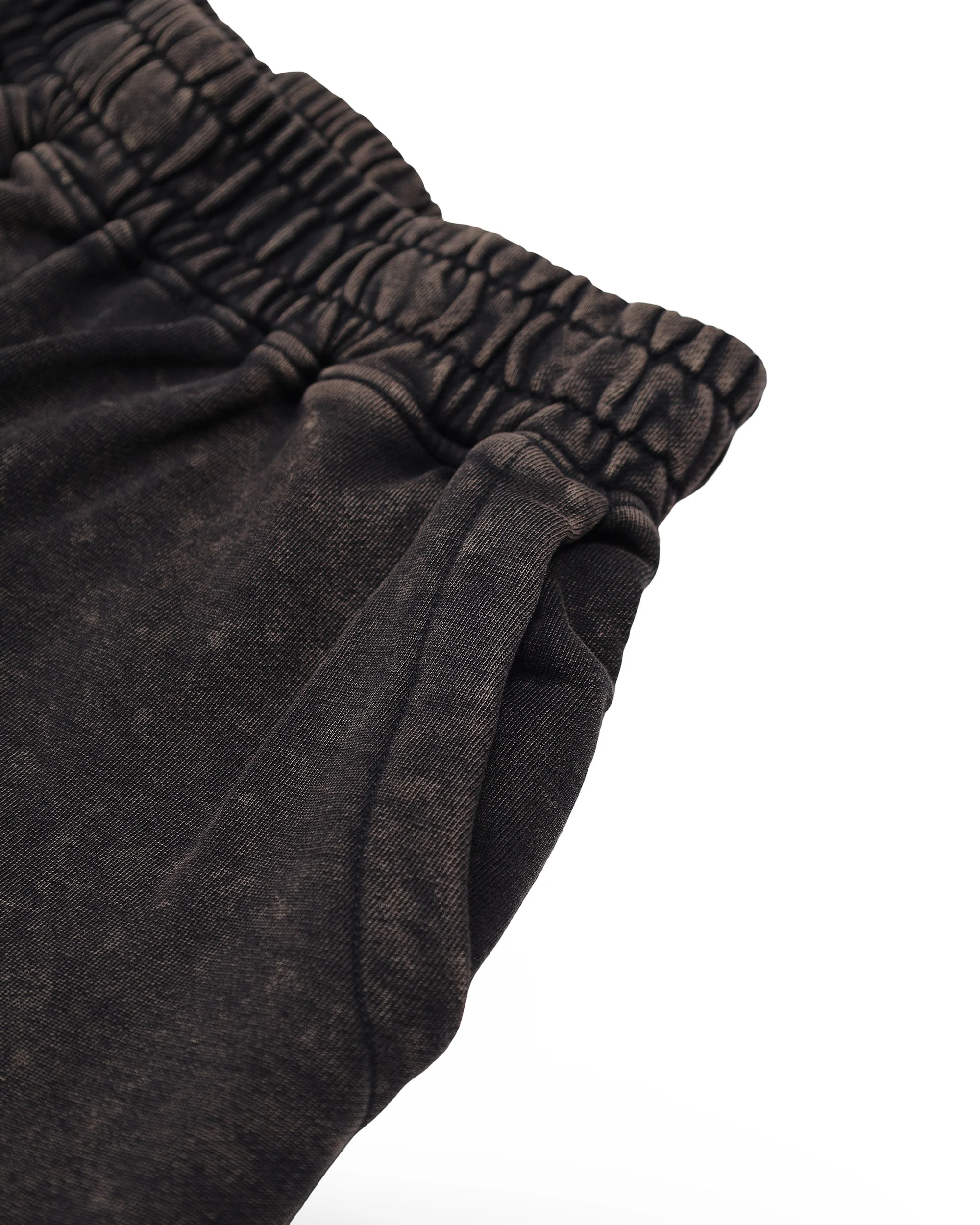 STONE WASHED MELTED SHARK SHORTS BLK - Image 8