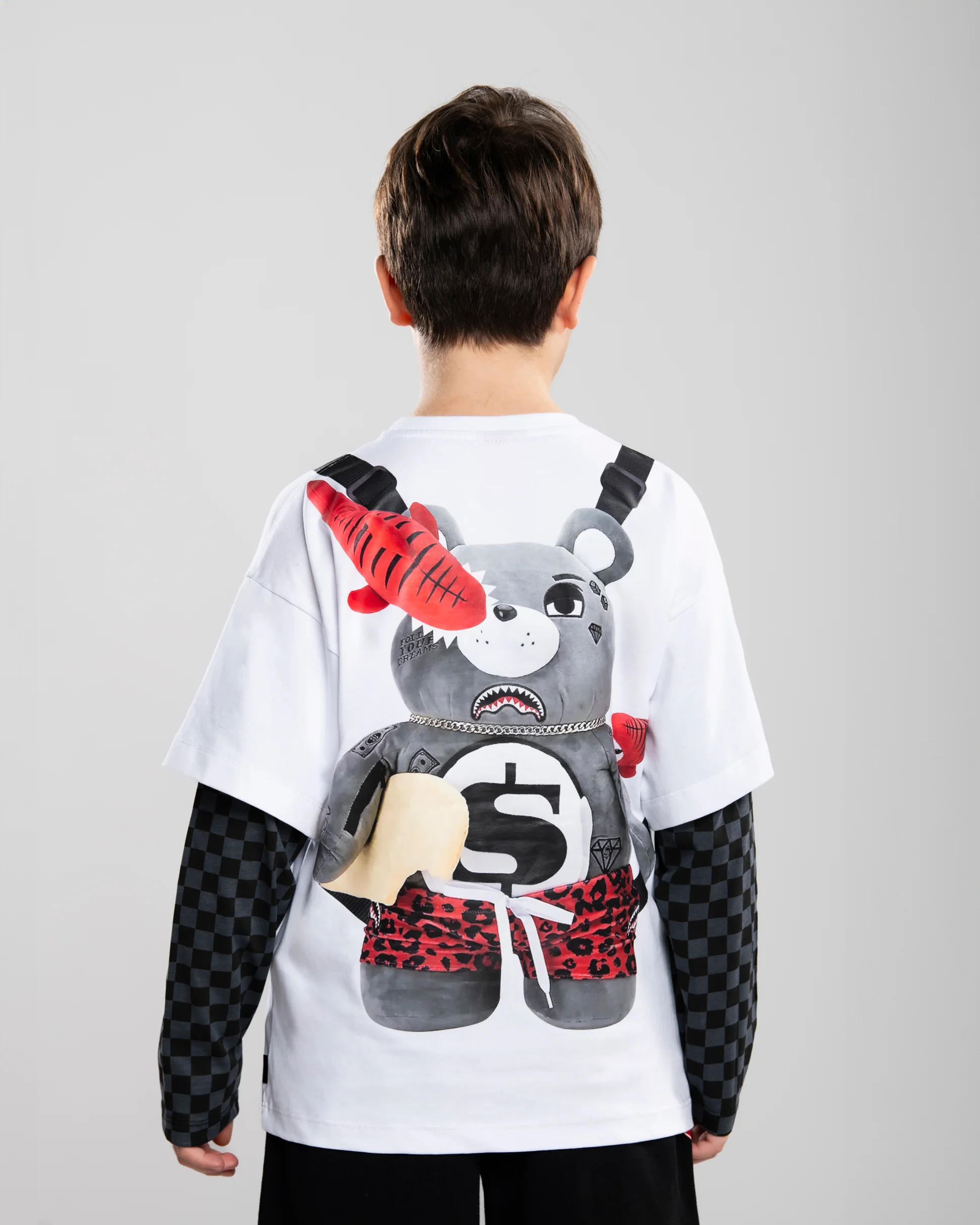 TEDDYBEAR BACKPACK DOUBLE T-SHIRT - Image 14