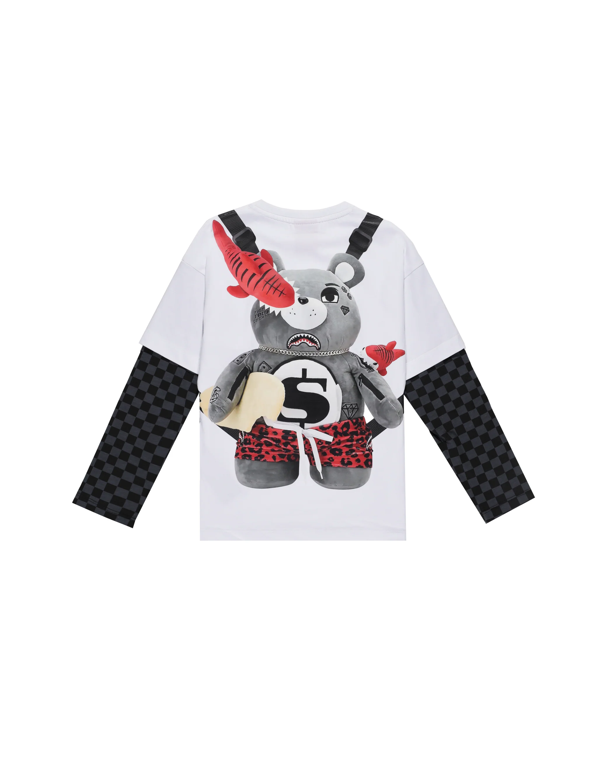 TEDDYBEAR BACKPACK DOUBLE T-SHIRT - Image 7