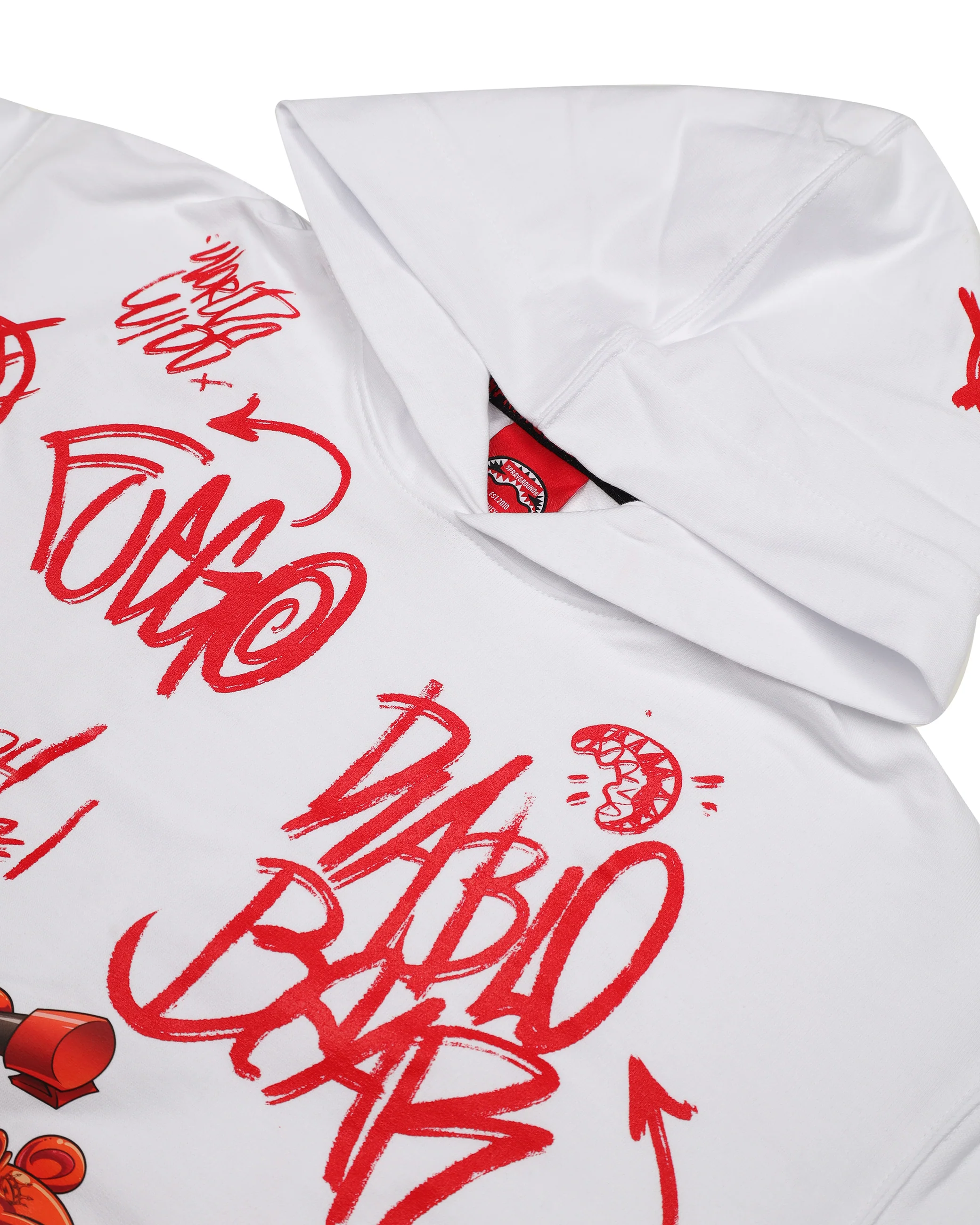 VANDAL DIABLO BEAR WHITE OVER HOODIE - Image 7