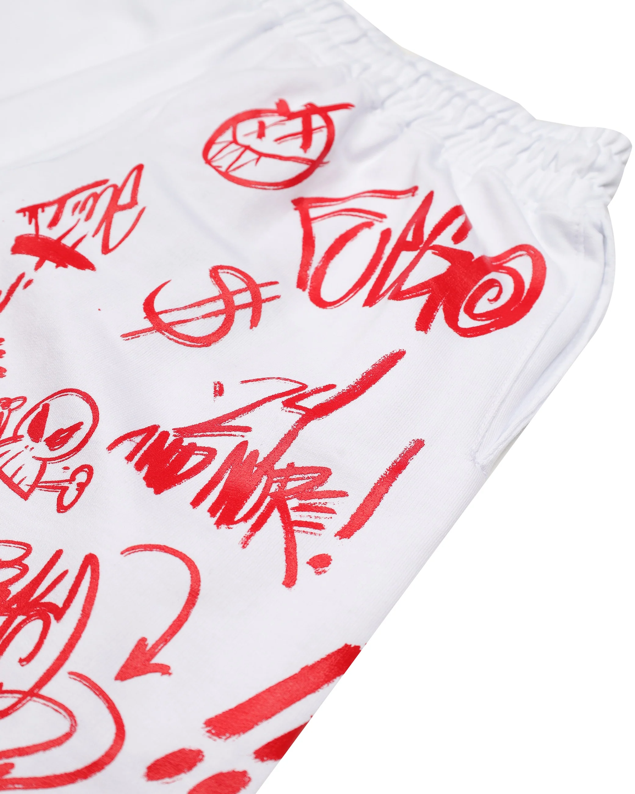 VANDAL DIABLO BEAR WHITE SHORTS - Image 8