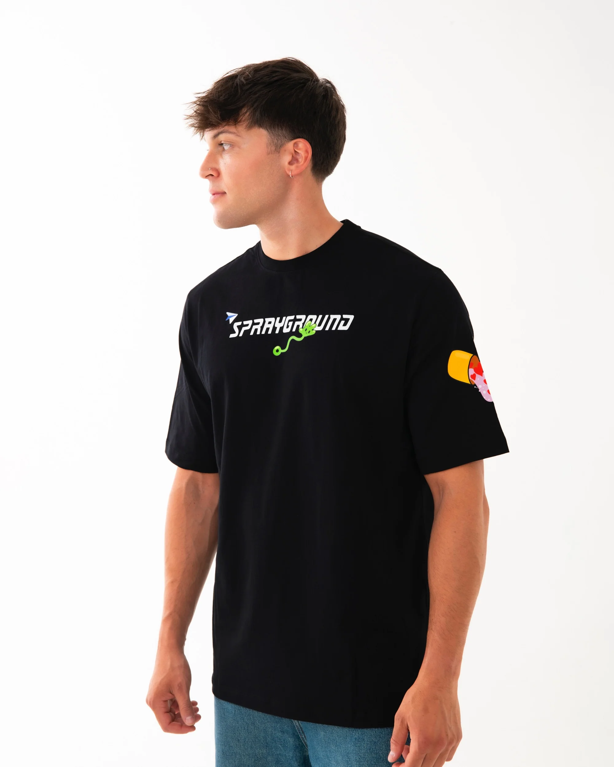 WTF SKULL VOER T-SHIRT BLK - Image 2