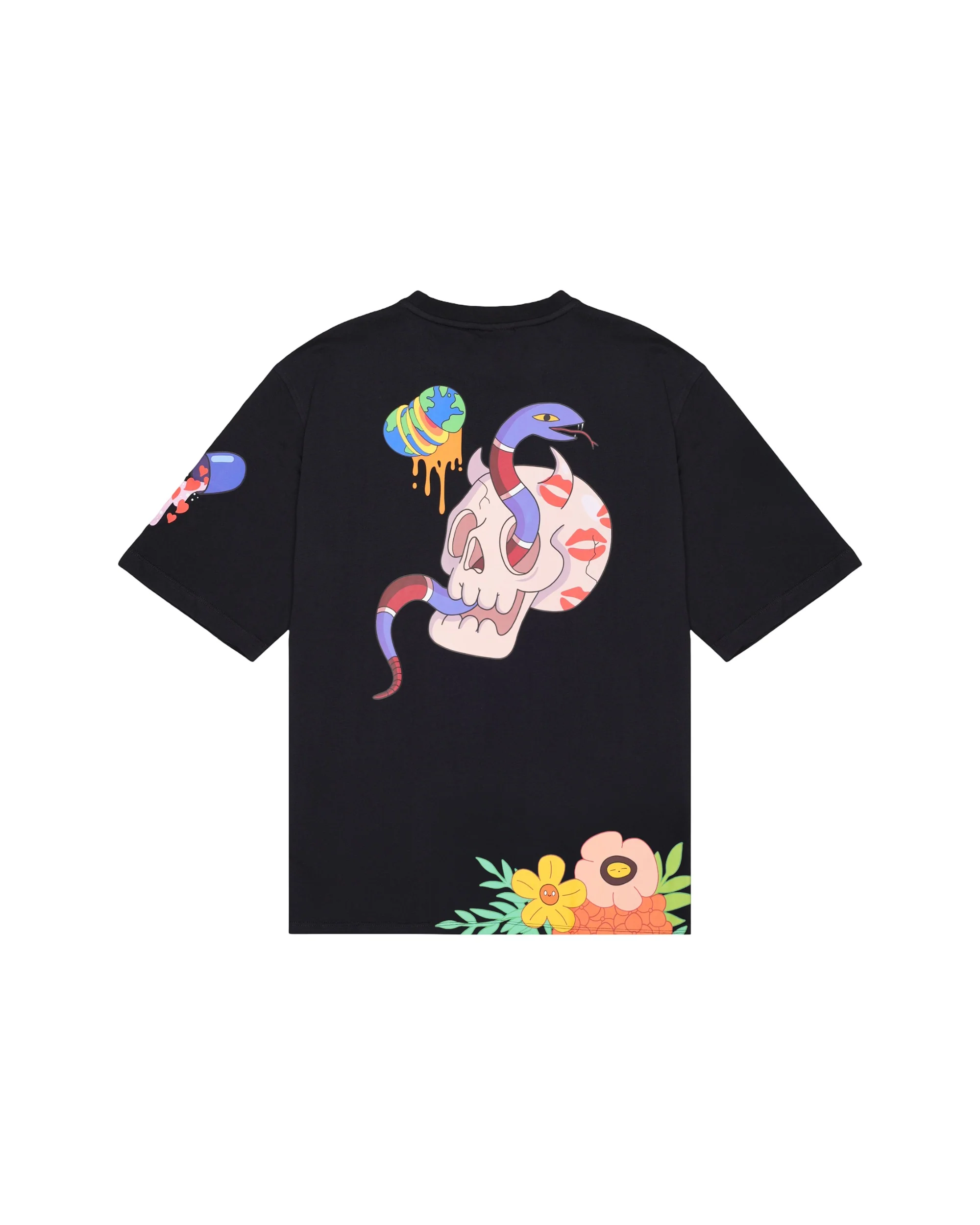 WTF SKULL VOER T-SHIRT BLK - Image 3